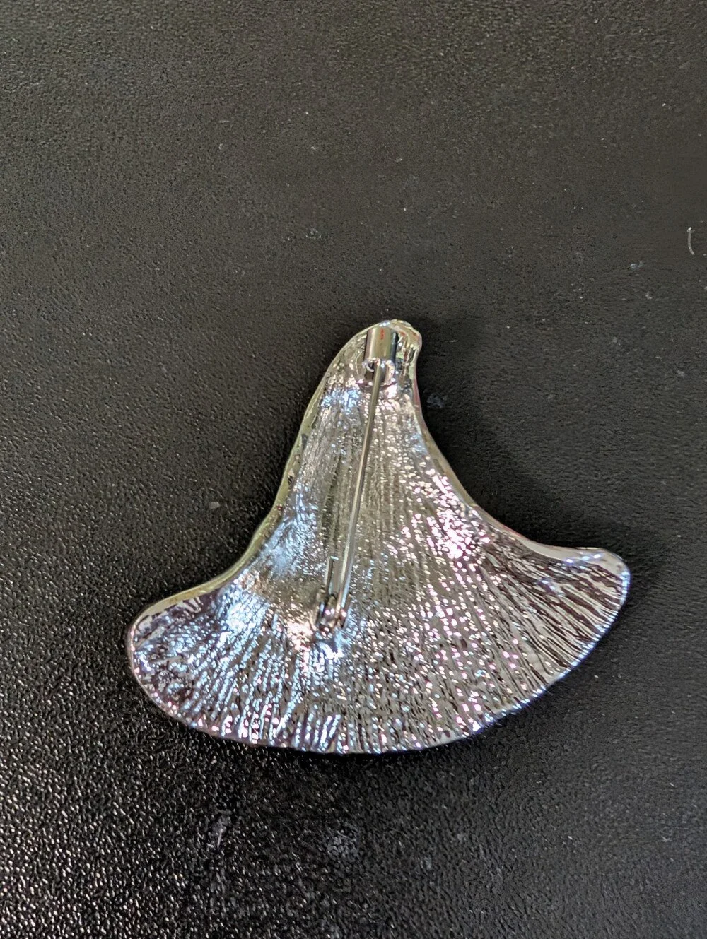 Green Glitter Witch Hat Brooch - Emerald Accent